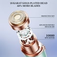thumbnail image 3 of Electric Painless Facial Hair Remover for Women - Rechargeable Hair Removal Device with 2 Replacement Heads for Face, Lip, and Chin, 3 of 5