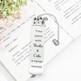 thumbnail image 5 of FENGGHAO Graduation Season Cute Stainless Steel Bookmark Cat Butterfly Hollow Design 5.12*0.98in for Students Pet Enthusiasts, 5 of 5