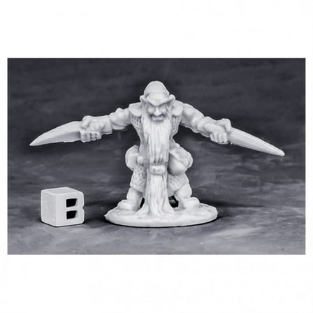 Reaper Miniatures REM77574 Bones - Dwarf Royal Weapomaster W3 Miniatures