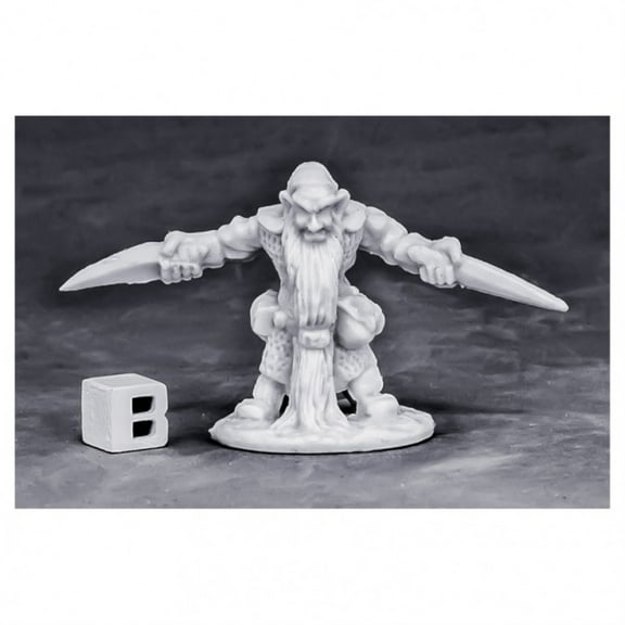 Reaper Miniatures REM77574 Bones - Dwarf Royal Weapomaster W3 Miniatures