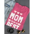 thumbnail image 3 of Mom Is The Best Chalk Text Shaped T-Shirt Women -Image by Shutterstock, Female Medium, 3 of 4