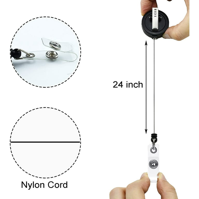 Retractable Badge Reel Cute Badge Holder with Alligator Clip Nurse Name  Decorative Badge Reels on ID Card Holders for Teacher, Student, Office  Worker(Ink Marble) : : Office Products