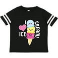 thumbnail image 3 of Inktastic I Love Ice Cream with Cute Ice Cream Cone Boys or Girls Toddler T-Shirt, 3 of 5