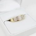 thumbnail image 4 of Lakshya Jewel LLC 2.00 Ct Cubic Zirconia His Her Wedding Ring Trio Set 14K Yellow Gold Plated, 4 of 4