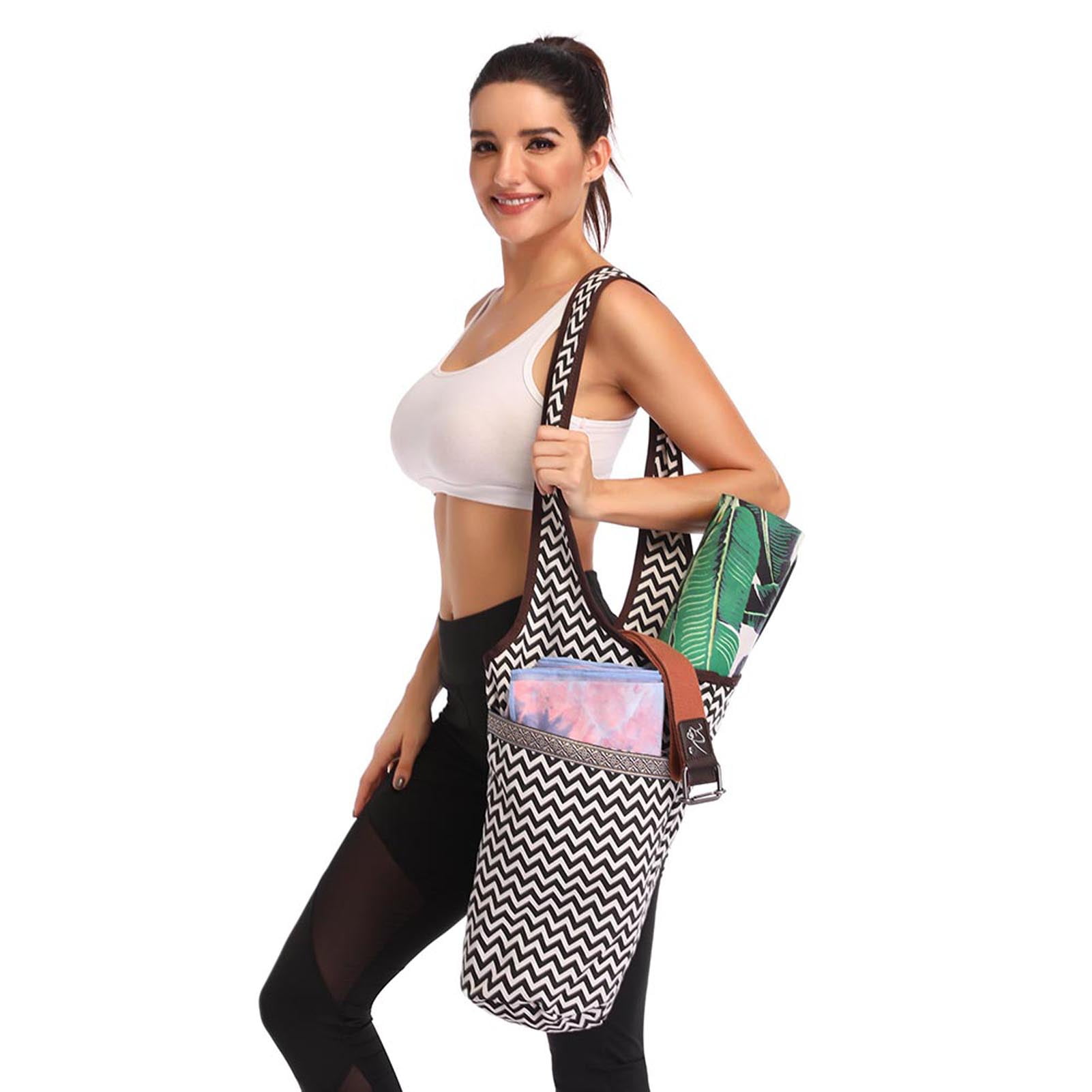 Visland Yoga Mat Bag - Long Tote with Pockets - Holds More Yoga