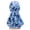 Sapphire, variant on Men Women Imitation Silk Durag Pirate Cap Bright Contrast Color Camouflage Waves Bandana Turban Hat Long Tail Colorful Beanie Headwrap