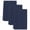 Blue, variant on Solid Dark Blue Kitchen Towels Set of 3, Absorbent Microfiber Dish Tea Towels with Hanging Loop, Minimalism Abstract Denim Texture Resuable Hand Towel for Home Kitchen Cooking Cleaning 18"x28"