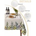 thumbnail image 2 of Watercolor Leaf Table Cloth, Vintage Pastoral Summer Botanical Rustic Waterproof Tablecloth for Rectangle Tables, Reusable Washable Fabric Table Cover for Restaurant Kitchen Dining Tables 60"x120", 2 of 6
