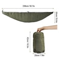 thumbnail image 2 of Tignapoo Premium Insulated Camping Hammock Underquilt for Cold Weather - Blue, Lightweight & Warm Outdoor Gear, 2 of 6