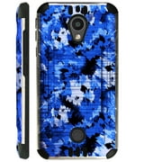 WORLD ACC Silver Guard Case Compatible for Coolpad Legacy S Brushed Metal Texture Hybrid TPU Phone Cover (Artistic Camo