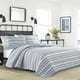 thumbnail image 1 of Juego de colcha Nautica Jettison Grey Twin, 100% algodón, reversible, 1 of 9