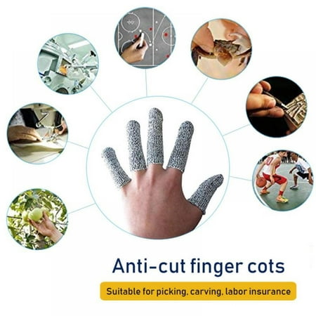 

10/30PCS Finger Cots Cut Resistant Protector Finger Covers for Cuts Gloves Life Extender Cut Resistant Finger Protectors for Kitchen Work Sculpture Anti-Slip Reusable