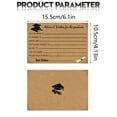 thumbnail image 3 of Kraft Paper Invitation Cards 10 Pieces/Pack, Graduation Invitation Cards with Mortarboard Design 10 Pcs Folded Stationery for Commencement & Class of 2025 Events (Black/Gold Theme), 3 of 9