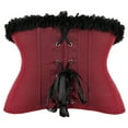 thumbnail image 4 of SRZYMJ Steampunk Corsets for Women Underbust Gothic Retro Corset Top Lace Up Bustier, 4 of 6