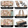 thumbnail image 3 of Teacher Tote Bag,Pomeranian Dogs and Pioneer Flower Teacher Utility Tote Bag,Large Work Tote Bags for Women with Multiple Pockets,Top Zipper Closure,13.8x10.6x6.7 Inch, 3 of 5