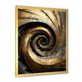 thumbnail image 4 of Designart "Timeless Turn In Gold And Black" Abstract Spirals Picture Framed Wall Decor, 4 of 5
