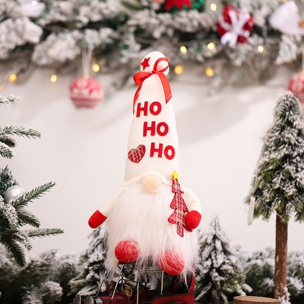 Muñeco de Santa Rudolph, regalo de cumpleaños de tela para el hogar, decoración de vacaciones de Navidad Wmkox8yii fhajkh2712