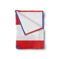 thumbnail image 2 of Puerto Rico Soft Flannel Fleece Throw Blanket, Simple Graphic Illustration of Puerto Rico Flag Stripes Star, Cozy Plush for Indoor and Outdoor Use, 60" x 80", Vermilion Violet Blue, by Ambesonne, 2 of 6