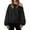 Black, variant on GaThRRgYP Womens Sweatshirts Long Sleeve V Neck Shirt,Women's Oversized Sweatshirts Long Sleeve Slanted Shoulder Collar Pullover Tops Black M