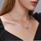 thumbnail image 5 of Collar para mujer, joyería para mujer, collar de diamantes de moda para mujer, colgante de corazón de melocotón doble, collar de cadena de clavícula, collar para mujer, 5 of 5