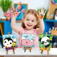 thumbnail image 2 of 4 PCS Painting by Numbers for Kids Birthday Gift DIY Acrylic Oil Painting Kits for Home Wall Decor (8x8inch), 2 of 6