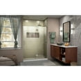 thumbnail image 2 of DreamLine Unidoor-X 53 in. W x 72 in. H Frameless Hinged Shower Door in Brushed Nickel, 2 of 11