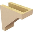 thumbnail image 5 of 4"W x 8"D x 8"H Classic Burlington Rough Cedar Woodgrain TimberThane Corbel, Primed Tan, 5 of 6