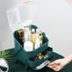 thumbnail image 5 of Organizador de maquillaje Caja de almacenamiento de cosméticos de gran capacidad a prueba de polvo para encimera de dormitorio (verde), 5 of 8