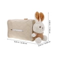 thumbnail image 3 of Lindo porta pañuelos para coche, caja de pañuelos con diseño de animales de peluche, divertido dispensador de pañuelos para coche, porta pañuelos colgante para coche, linda caja de pañuelos., 3 of 7