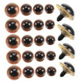 thumbnail image 3 of WASHWEPE 40Pcs Funny Toy Eyes for Diy and Crafts Decorative Plastic Eyes in Coffee, 3 of 6