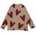 thumbnail image 4 of Plus Size Women's Christmas Santa & Tree Embroidered Cardigan Long Sleeve Round Neck Button Down Knit Sweater For Holiday Season, 4 of 6