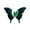 Green Velvet, variant on Green Christmas Velvet Butterfly Hanging Ornament, Double Layer Glitter Accent for Tree Wreath Garland Holiday Decoration