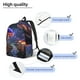 thumbnail image 3 of Easygdp Jungle Path Glowing Mushrooms Mochila de Lona Resistente para Laptop, Compatible con Laptops de 15 a 17 pulgadas, Ideal para Escuela, Trabajo y Viajes-Medium, 3 of 5