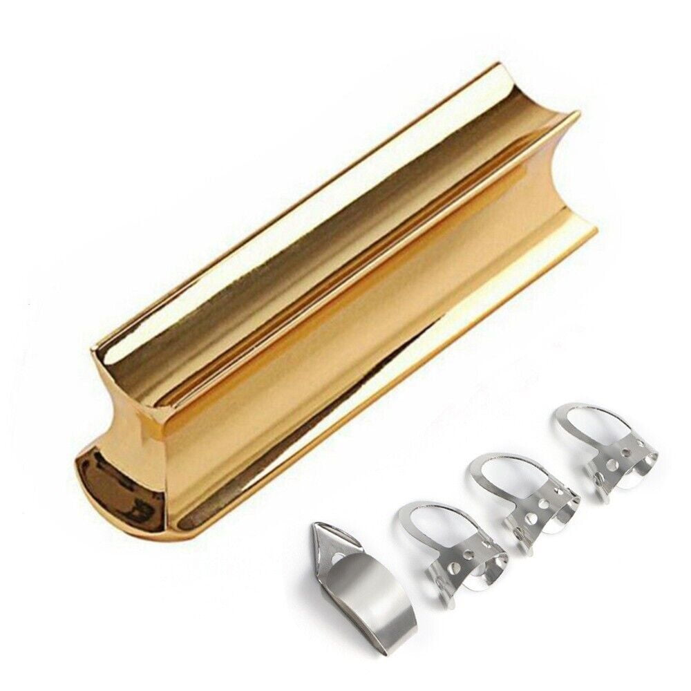 Guitar Slide Tone Bar & Nail Finger Pick For Lap Dobro Resonator