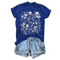 thumbnail image 1 of Mode Femme Décontractée Uni Mignon Imprimé Col Rond Manches Courtes Chemise Haut Compression Chemise Femme Femmes Course Manches Longues Femmes Actif Superposition T-Shirt pour Femmes Superposition Manches Longues Chemise Femmes Femmes, 1 of 2
