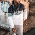 thumbnail image 2 of Jersey Casual Suelto Adepaton Hombres Fuzzy Cordón Elegante Manga Larga Sudadera Con Capucha De Lana Para Clima Frío Gris XXL, 2 of 4