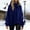 Navy, variant on WTXUE Women's Turtleneck Oversized Sweaters Cowl Neck with Drawstring Loose Knit Jumper Thick Batwing Long Sleeve Pullover Warm Casual Tunic Sweater Black L