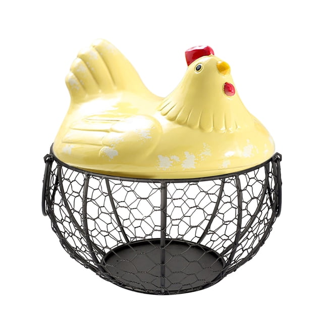 Home Textile Storage Fruit Container Ceramic Eggs Hen Kitchen Organizer Tools & Home Improvement