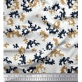 thumbnail image 1 of Soimoi Brown polyester Crepe Fabric Camouflage Texture Print Fabric by Yard 52 Inch Wide, 1 of 3