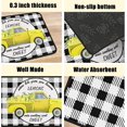 thumbnail image 3 of 2Pcs Kitchen Rugs and Mats Sets Non Skid Sets Lemon Truck Mats for Indoor Non Slip Waterproof Standing Kitchen Runner Mats 17\u201dx24\u201d+17\u201dx48\u201d, 3 of 5