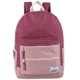 thumbnail image 3 of 24 Pack of Bulk Wholesale 17 Inch Multi Pocket Backpacks with 2 Front Zippered Accessory Pockets and Large Main Compartment for Travel and Commuting in Raspberry, 3 of 7