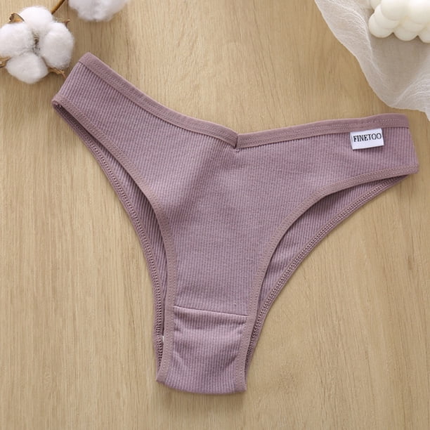 Lindo Byte Algodón V Cintura Mujeres Bragas Sexy De Baja Altura Calzoncillos Señoras 8 Color Sólido Brasil Niñas Íntimos Lencería Bikinipangjing