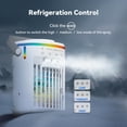 thumbnail image 4 of Aire acondicionado portátil, ventilador de refrigeración con 3 velocidades y 3 modos, temporizador de 2-8 horas, tanque de agua de 1000 ml, control remoto, humidificador 4 en 1, aire acondicionado, ve, 4 of 5