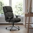 thumbnail image 2 of Flash Furniture HERCULES Series 24/7 Intensive Use Big & Tall 400 lb. Rated Black Fabric Executive Ergonomic Office Chair with Lumbar Knob, 2 of 13