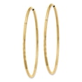 thumbnail image 2 of 14k 1.25mm Diamond-cut Endless Hoop Earring XY1221, 2 of 3