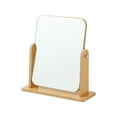 thumbnail image 1 of Shisuyan Miroir de Table en Bois Rotatif Miroir de Maquillage Angle Réglable Support Miroir, 1 of 8