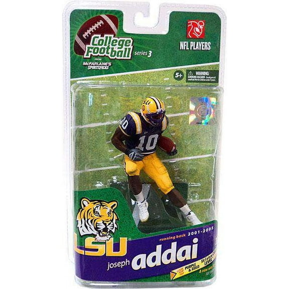 McFarlane Toys Series 3 Joseph Addai Action Figure (Purple Jersey)