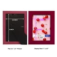 thumbnail image 6 of Woodgrain 3.5 in. x 5 in. Cherry Red Picture Frame Set (Set of 4), 6 of 6