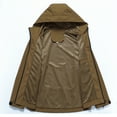 thumbnail image 4 of Youthup Men's Solid Color Water-Resistant Hooded Jacket - Breathable All-Season Raincoat with Moisture Wicking for Outdoor Activities, 4 of 4