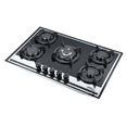 thumbnail image 3 of Combo Parrilla Y Campana Slim Premium AROL 80 Cm Bitono Negro Espejo | Parrilla 5 Quemadores Vidrio Templado Y Campana Extractora 80W 200 m³/h Con Filtros Lavables E Iluminación LED, 3 of 6